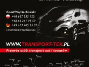 ,,TRANSPORT-TEX'' Przewóz osób Niemcy, Holandia, Belgia. Codziennie !!!