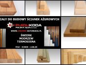 DREWNO DO BUDOWY ŚCIANEK AŻUROWYCH