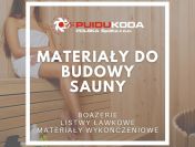 Materiały do budowy saun