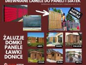 ŻALUZJE OGRODOWE, LAMELE DO PANELI I SIATKI, PANELE OGRODZENIOWE, DOMKI OGRODOWE