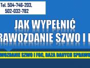 Jak wypełnić sprawozdanie SZWO i FGC, tel. 504-746-203, fgazy