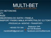 Ogrodzenia betonowe, garaże, wiaty, podmurówki