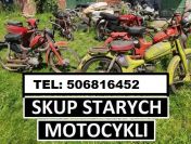 SKUP STARYCH ZABYTKOWYCH MOTOCYKLI MOTOROWERÓW MOTORÓW SAMOCHODÓW PRL