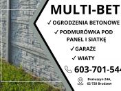 Ogrodzenia betonowe, płoty, wiaty, garaże, płoty betonowe