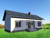 Nowoczesny dom parterowy 106 m² na  działce 1024 m² – spokojna okolica