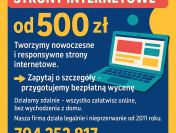 Strony www od 500 zł - pełna obsługa od domeny po publikację!