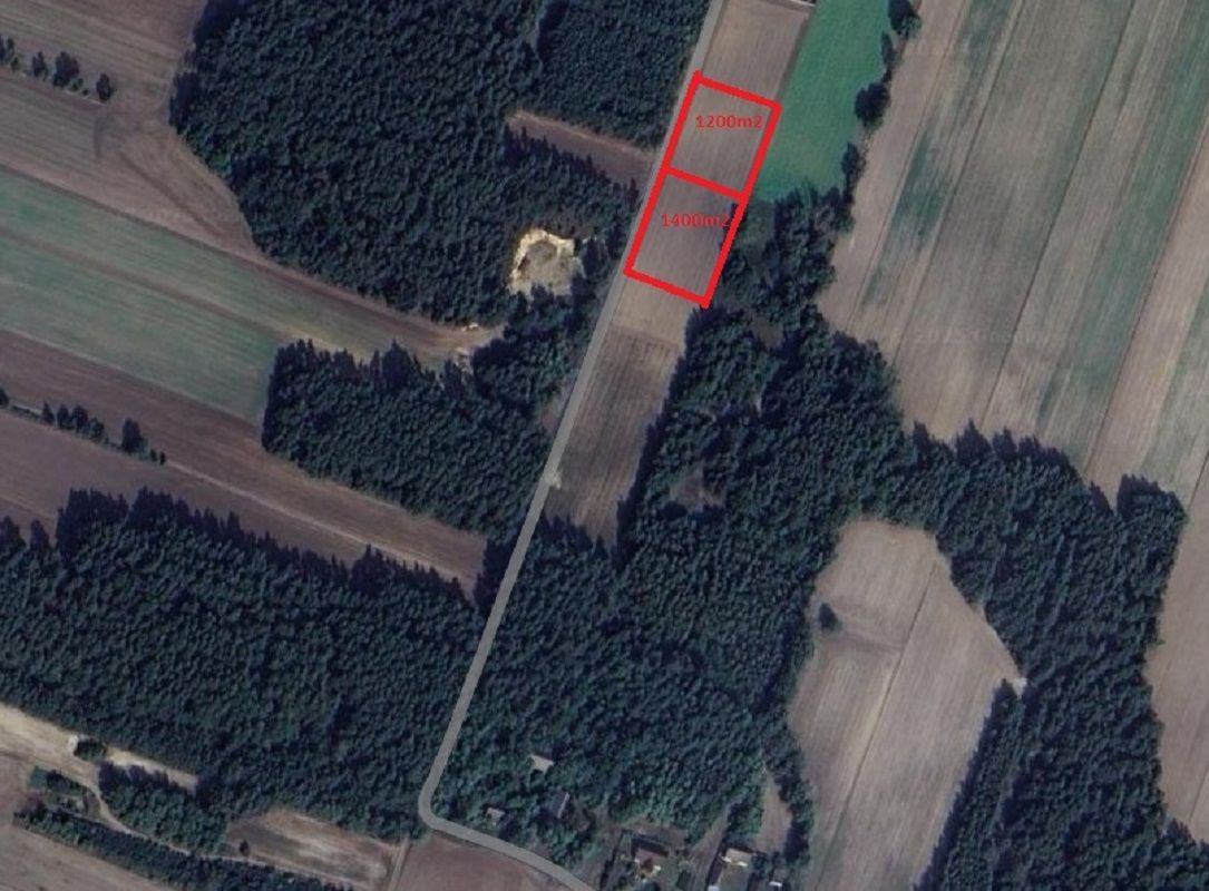 Działki budowlane o pow. 1200m2 i 1400m2, gm. Brzeziny gm.Brzeziny - Zdjęcie 1