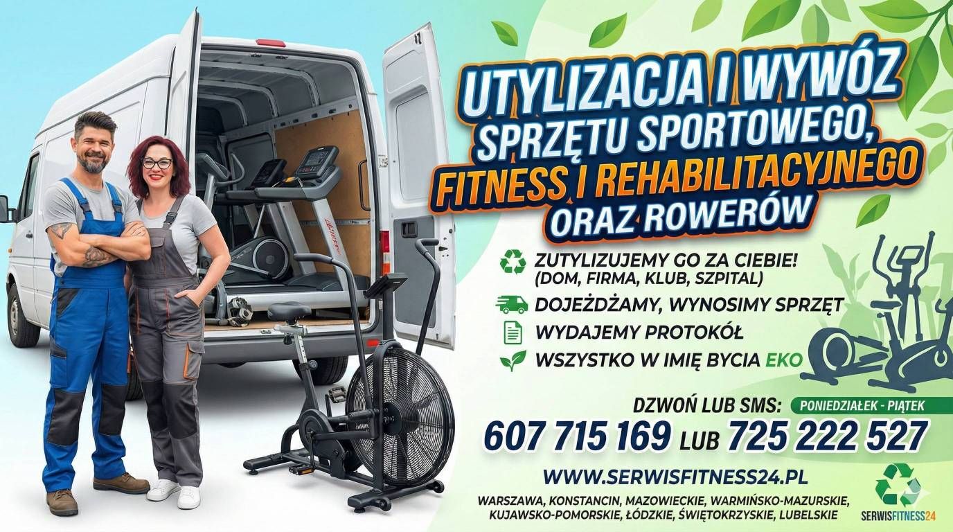 Utylizacja sprzętu fitness, rehabilitacyjnego i sportowego Konstancin-Jeziorna - Zdjęcie 1