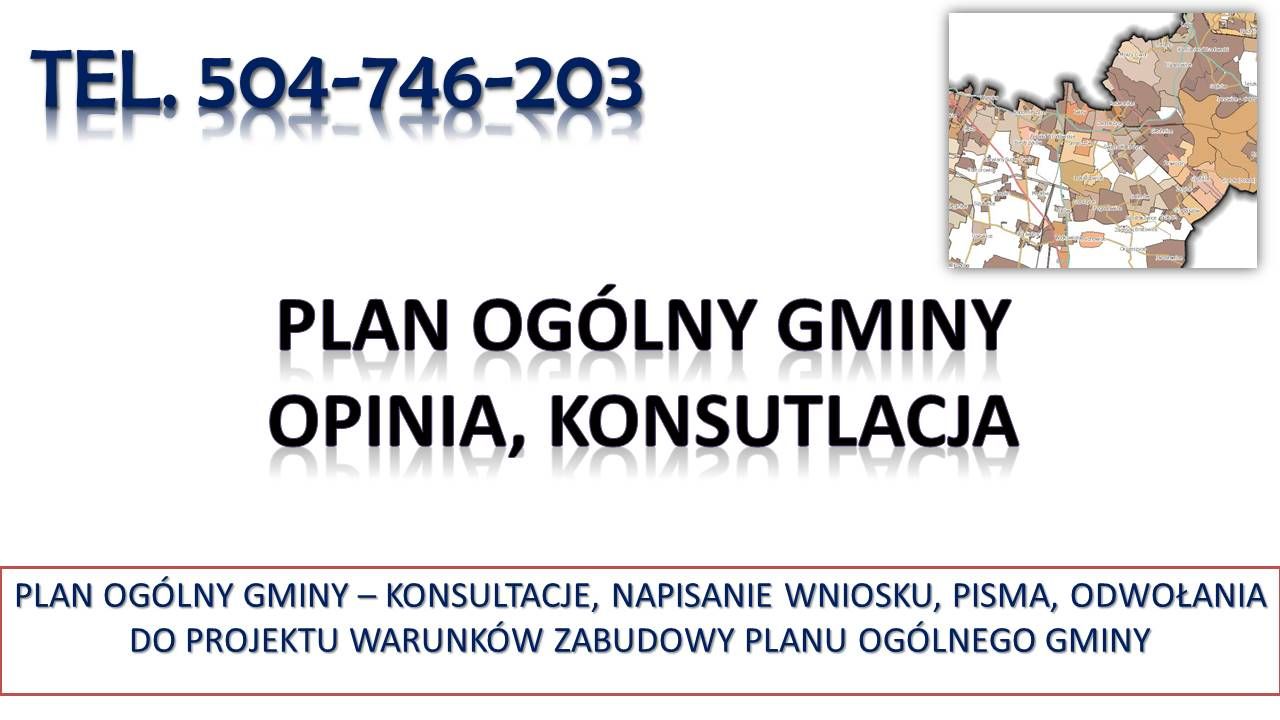 Zaskarżenie Planu Ogólnego Gminy, tel. 504-746-203, warunków zabudowy, pomoc  - Zdjęcie 1