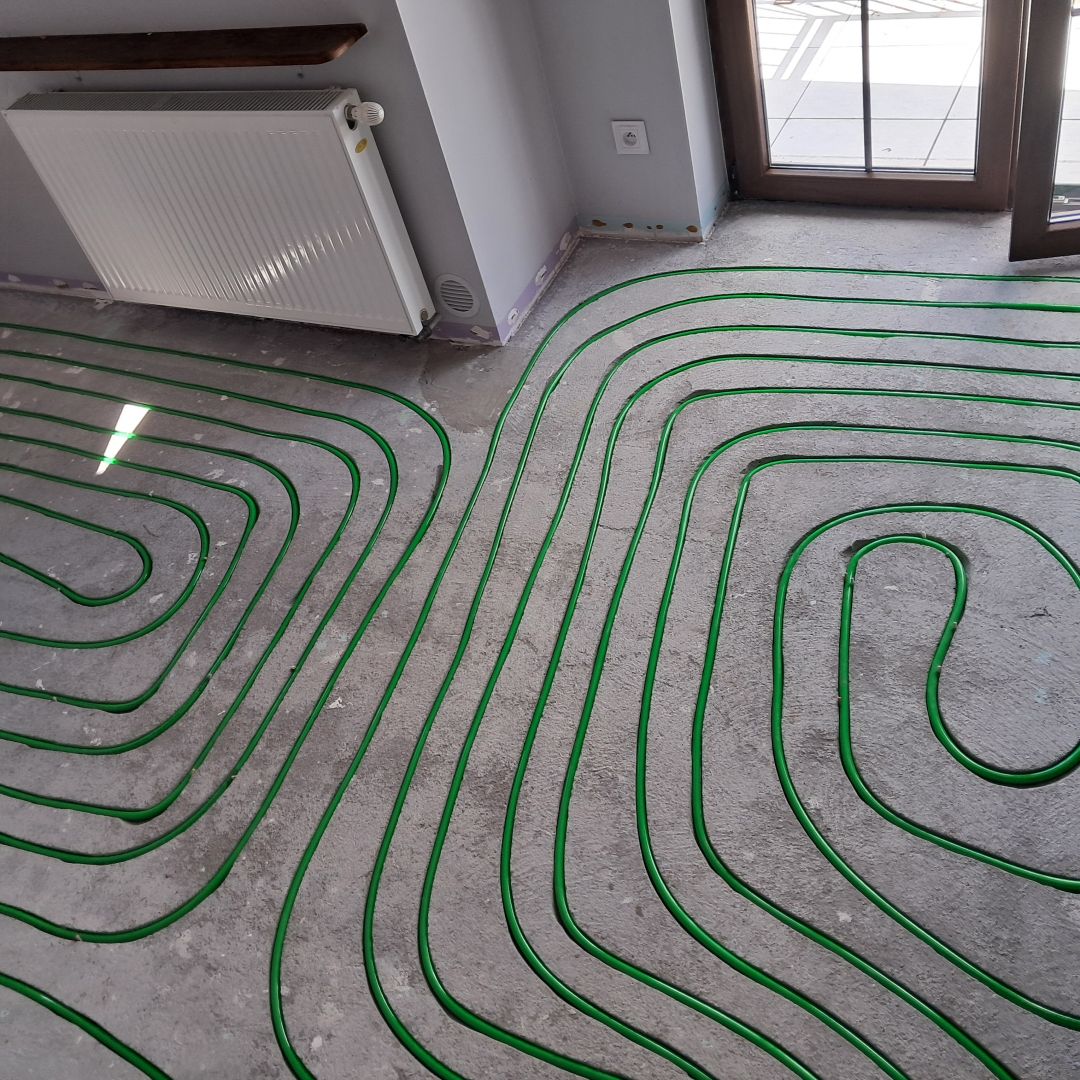 Frezowanie w betonie pod ogrzewanie podłogowe  - Zdjęcie 1