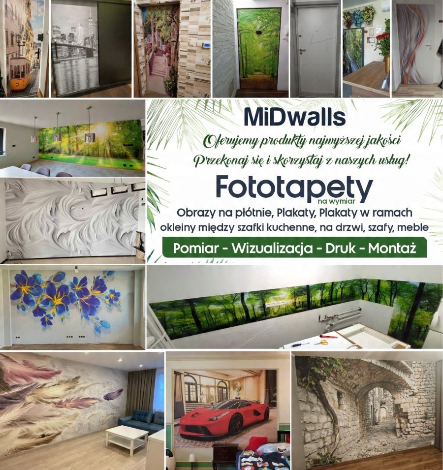 Drukujemy + Montaż: Fototapety Obrazy Naklejki - MiDwalls.pl Turek - Zdjęcie 1