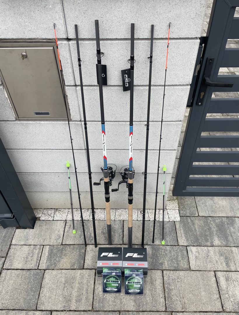 Nowe  dwie wędki feeder 3.6m o wyrzucie 60-180g z kołowrotkami i żyłkami  - Zdjęcie 1