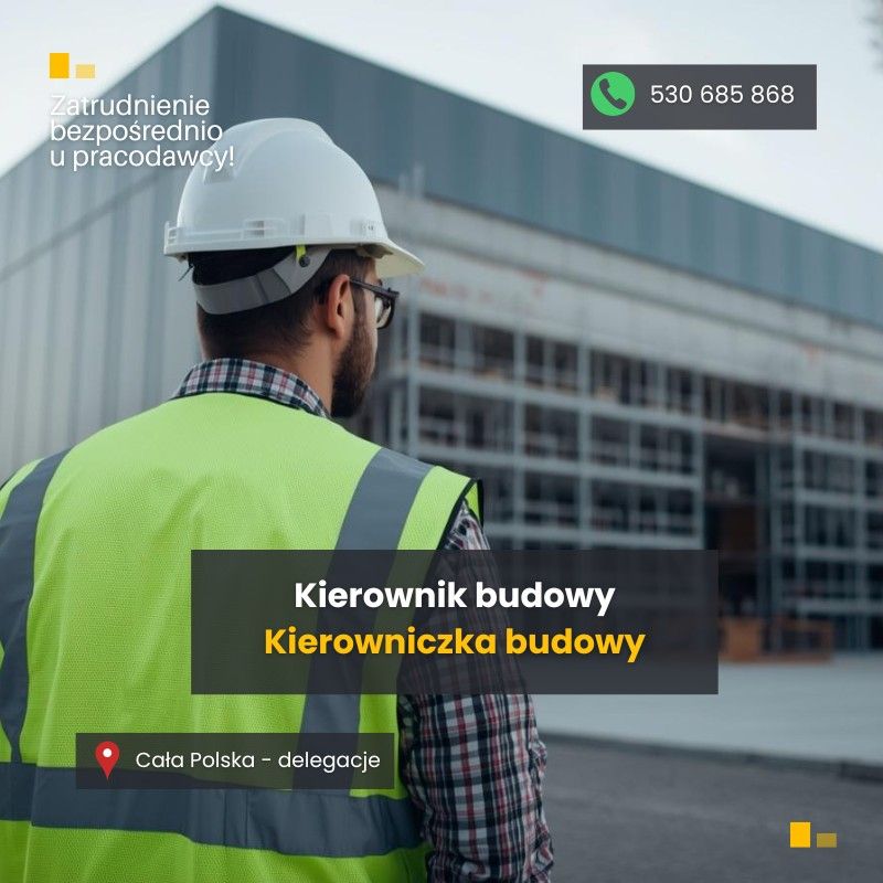 Kierownik Budowy / Kierowniczka Budowy Kalisz - Zdjęcie 1