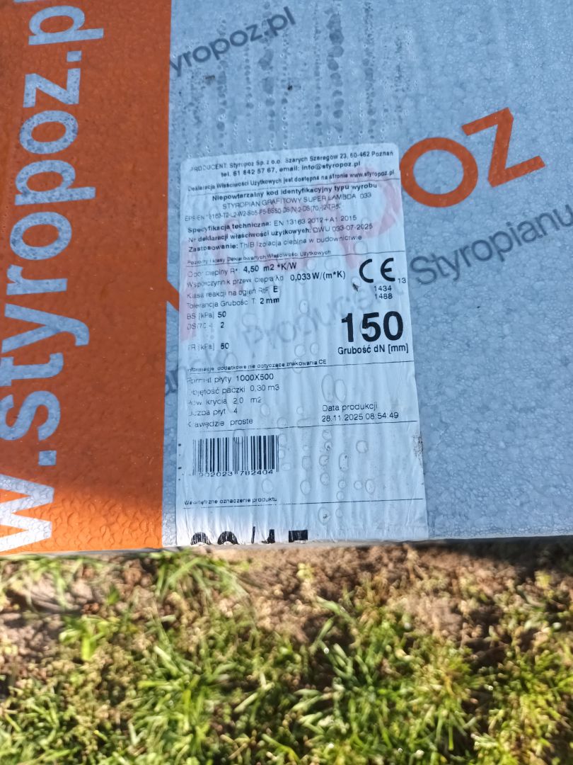 styropian grafitowy do sprzedaży Borek - Zdjęcie 1