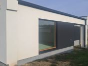 Nowoczesny dom w zabudowie bliźniaczej – 91 m², działka 505 m²,Chełmce