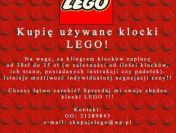 Kupię używane klocki LEGO na wagę w cenie 30-35 zł za KG!!! ZAPRASZAM!!!