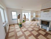 Cyklinowanie, układanie parkietu