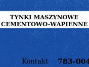 Tynki maszynowe cementowo-wapienne